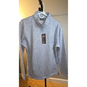 Renegade Spirit Alaska Quarter Zip Fleece Sweater Pullover Light Blue Large NWT